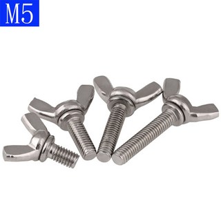 M5 0 8 5mm 304 스테인레스 스틸 윙 볼트 윙볼트 너트 나비 나사 A2 DIN 316, M5 X 35mm-5pcs