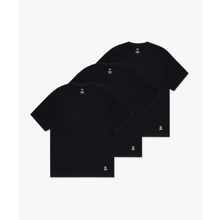 LMC 韓國地球Logo短袖T恤三件組，舒適親膚，時尚百搭，多色可選