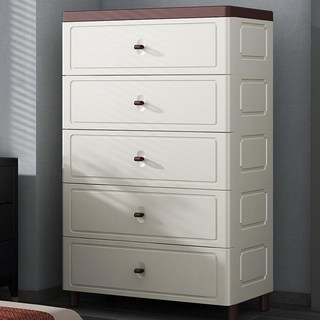 置物架 收納櫃 儲物櫃120CM面寬超大組合櫃抽屜式收納櫃儲物櫃子置物櫃家用塑料五斗櫃, 18CM寬【夾縫櫃】 加高款/皮革把手,4層