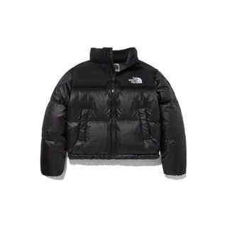 노스페이스. 여성 유광 노벨티 눕시 RDS 다운 자켓 패딩85, 쇼트 블랙