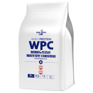 원데이뉴트리션 WPC 웨이프로틴 단백질 포대유청, 2kg, 1개