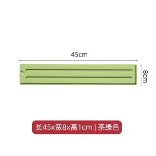 窄縫鍋蓋收納墊 瀝水 防滑 廚房檯面放置墊, 抹茶綠1個【加高卡槽/瀝水置物】,耐溫防燙【檯面防滑/耐髒】瀝水置物, 1個
