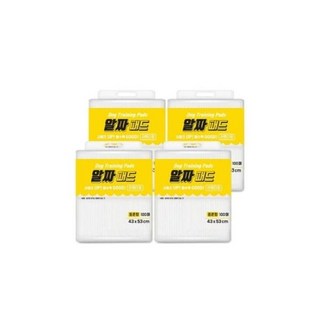 (1박스 4개입) 알짜패드 표준형 100매 43X53/강아지/위생/배변/패드/용품/반려견/애완견/배변패드