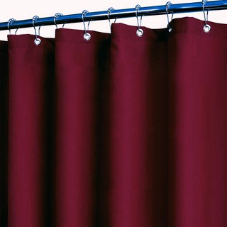 창닦기 사용자 정의 샤워 커튼세트 방수 금형 헤비 듀티 PEVA 패브릭 욕실 파티션 호텔, H. W120cmxH200cm 1PC, 05 빨간, 1개