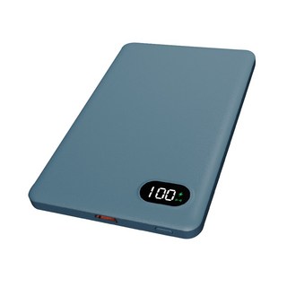 極薄行動電源 0.8cm 110g, 藍色, MCK-WCC