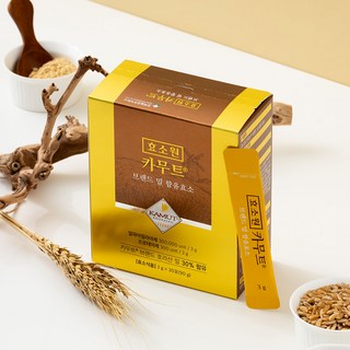 사은품증정 효소원 호라산밀 카무트 효소 분말 카뮤트 브랜드밀 카무드 발효 소화효소, 90g, 3개