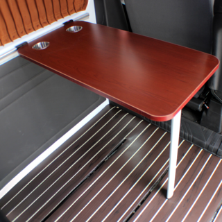 카라반 캠핑카 리프트 테이블 수동 높이 조절 차량 식탁, B 레드우드 상판 + 다리 +빔(탈착식)