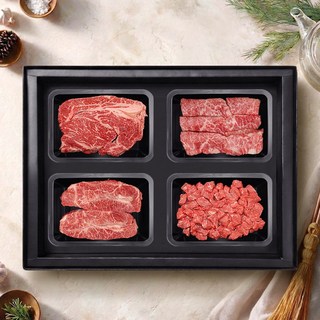 1등급 실속 제주 한우 선물세트 1.4kg (등심 400g+부채 300g+특수 300g+양지국거리 400g), 1개