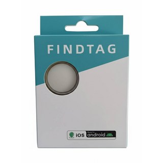 Findtag 全球定位追蹤器，適用於iOS/Android系統，物品追蹤器，防丟器, 白色, 1個