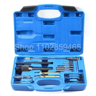 호환 Damaged Glow Plug Removal Remover Thread Repair Drill Wrench Spark Plug Gap Extractor Tool Kit