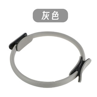 老年增強腿部力量阻力圈，健身環 普拉提圈 瑜珈圈，台灣24H快速出貨, 灰色, 1個