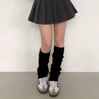 [비마이뮤즈] [종아리커버] 니노 롱 꽈배기 루즈핏 내츄럴 레그워머 니삭스 가을 겨울 양말