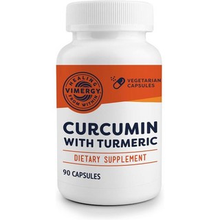 Vimergy Curcumin with Turmeric Capsules – Promotes Bone Health & Mobility* – Supports Memory & Fun, 90 Count (Pack of 1), 1개, 90정