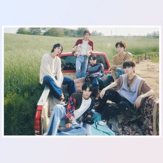 臺灣出貨-BOYNEXTDOOR 1st EP同款海報 不乾膠貼紙 牆貼畫 明星周邊, 集體1（1張）