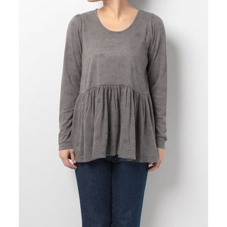 平井涼子 日本製 Ne-net 甜美森林系毛料上衣，柔軟舒適，展現您的時尚品味, 墨綠, 墨綠