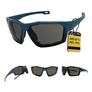 114844 SOL PRO 김 서림 방지 오토바이 라이딩 안경 안전 눈 보호 야간 시야 랩 어라운드 폼 패딩 방진 방풍 사냥 하이킹 운전 남성 여성용, 블루-블랙, 스모크