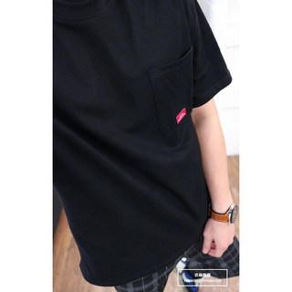 老爺有喜 重磅全素口袋小標短T，經典黑色系，舒適透氣，展現率性時尚感, XL, 黑色