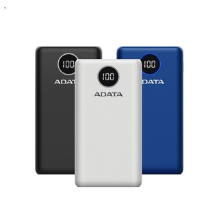 ADATA 威剛 P20000QCD 數位顯示 20000mAh 18W PD QC3.0 快充 行動電源, 黑