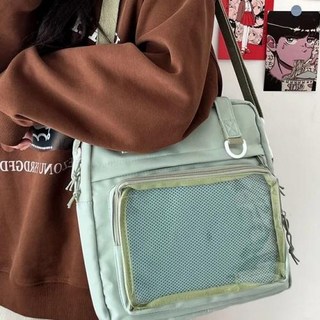 이타백 ITABAG 일본 스타일 카와이 여성용 숄더백 배지 디스플레이 플레이트 토트 크로스바디 백 지갑 및 핸드백 신제품