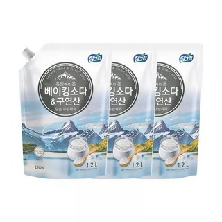 [참그린]베이킹소다구연산 주방세제 1.2L x 3개