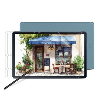 다이아큐브 갤럭시탭 S6Lite 10.4 무광 종이질감 항균기능 블루라이트차단 액정보호필름 3단반칼 초보자도 쉬운부착, 3개입