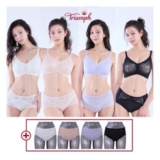 [트라이엄프] 에어라이트 브라팬티 4세트+세컨팬티 4종