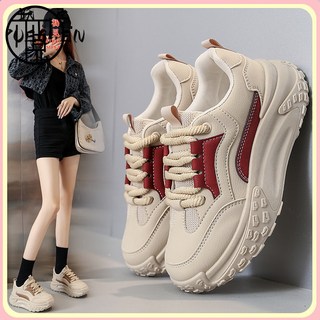 爆款老爹鞋子女春季厚底2024新款網紅休閒運動女鞋夏款學生跑步鞋