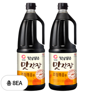 청정원 햇살담은 맛간장 조림볶음용, 1.7L, 8개