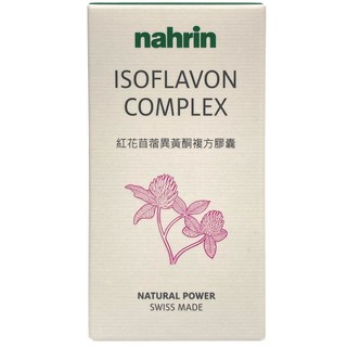 nahrin 納霖紅花苜蓿異黃酮複方膠囊 (80粒/瓶) - 女性保健，瑞士原裝進口, 1個, 80顆