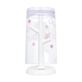 Hashy MIFFY 米飛兔透明漱口杯附杯架 - 270ml瀝水冷飲杯, 1個, 粉色星星, 粉色星星