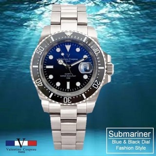 Valentino Coupeau 61589S-11 潛水錶 藍寶石水晶鏡面 陶瓷外框 藍黑漸層面