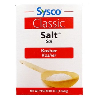 Sysco 猶太潔食鹽 (Classic Kosher Salt) 1.36KG/盒, 1個