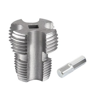 1Pcs 4/6 인치 PPR 파이프 스레딩 도구 PVC 플라스틱 스레더 홈 배관 수리를위한 더블 헤드 내부 키트, 02 6points 1 inch, 1개