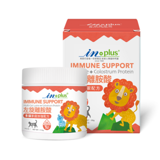 IN PLUS 左旋離胺酸 雙效多貓家庭配方 貓咪專用 維持免疫力 護眼保健 貓咪保健品, 1個, 左旋離胺酸 多貓家庭加強配方114g罐, 114g, 搭配食物餵食