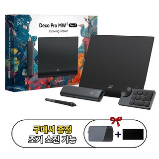 (당일발송 사은품증정) 한국정품 엑스피펜 XPPen 데코 프로 2세대 블루투스 유무선겸용 판타블렛, 데코프로 MW(2세대) 중형