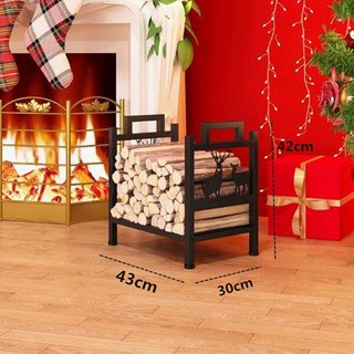 보관랙 실내용 수납 블랙 장작 나무 통나무 C형 땔깜 철제 받침대 J60 글램핑 장작보관, D타입, 1개