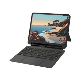 eiP Magnetix 可拆式藍牙鍵盤保護殼 EIP001 磁吸支架 多角度調整, 迷霧黑－1代, 1個