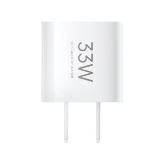 XIAOMI 33W快速充電器 輕巧便攜 安全可靠 適用多種設備, 白色, 1個, 32.2mm