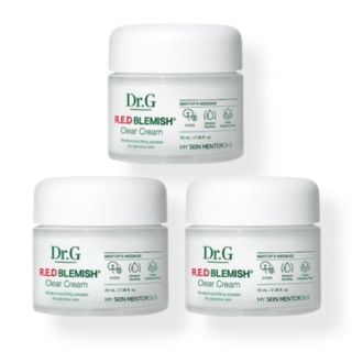 [베스트상품]정품 DR.G 닥터지 레드 블레미쉬 클리어 크림 70ml 3개 닥터지수분크림 닥터지레드수분크림 진정수분크림 보습크림 민감피부용 여드름피부용 저자극화장품 저자극
