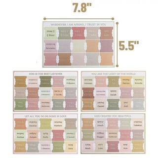 시트세트 스티커 메모 성경 색인 탭 공부 적층 테마, 1. style 1, 1개
