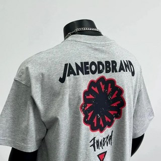 260G街潮牌美式高街vintage情侶裝T卹男女, 花灰色【常規款】,L碼【建議55.0-65.0kg】