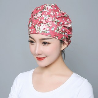 모자 요리 조리 위생모 주방장 레스토랑, 조절 가능, 1개, 모란꽃