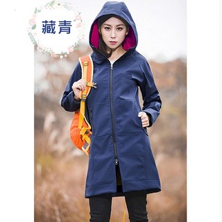時尚顯瘦中長版防風防潑水保暖外套 女生冬天必備