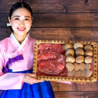 집앞산지 1등급이상 암소 숙성한우 새해 설 추석 명절 어버이날 선물세트 특4호 삼합 등심 채끝 부채살 치마살 업진살, 1세트