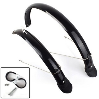 JINGHENG 자전거흙받이 자전거 26/27.5/29inch풀 흙받이 26inch산악바이크 더길어진 진흙제거 진흙 개조 부속품, T04-26inch풀 흙받이+개조 한 쌍으로 둘러싸다, 2개