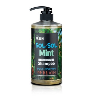 솔솔민트 딥클렌징 지성용 두피샴푸, 750ml, 3개