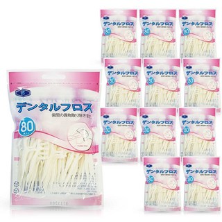 DZ닥터 Y형 일회용 치실 80개입, 12개