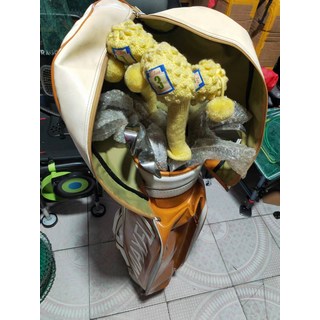 斯伯丁高爾夫球杆 全套13支 白色鋼桿身 紅色球桿, 長度跟度數請留言給賣家, 1度