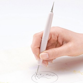 패션스타트 크로바 고급 수예용 먹지 철필 트윈, 1개, 화이트