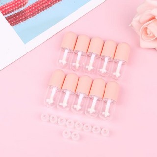 립밤공병 완드가 빈 립글로스 튜브 미니 캡슐 립스틱 5ml 립 글로스 글레이즈 화장품 용기 10 개, [01] 립밤공병 Pink, 10개
